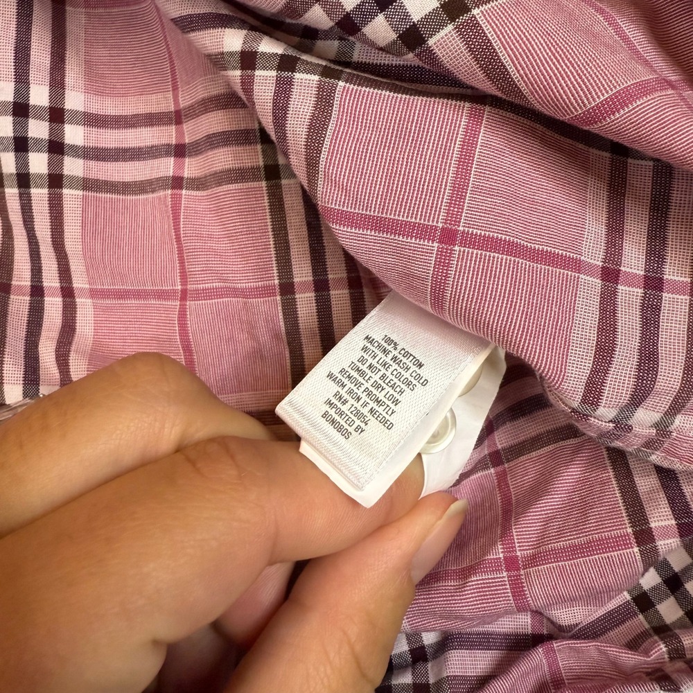 BONOBOS Mens XL Standard Fit Pink‎ Plaid Button Down Shirt Long Sleeve Cotton - Picture 3 of 3